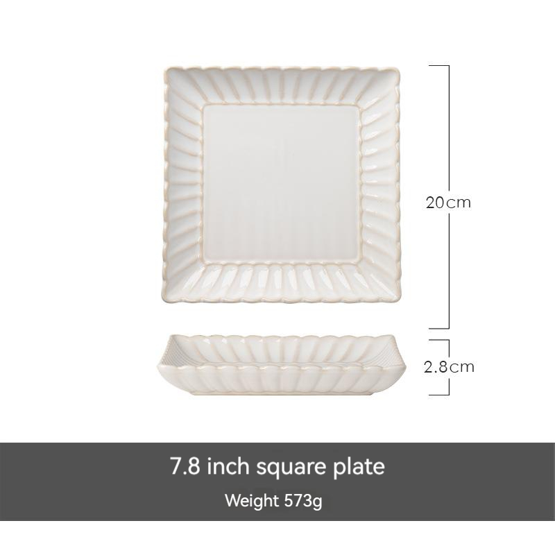 7.8 inch square plate