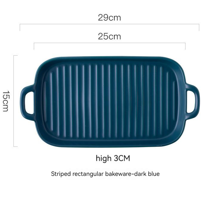 Striped Rectangular Bakeware 