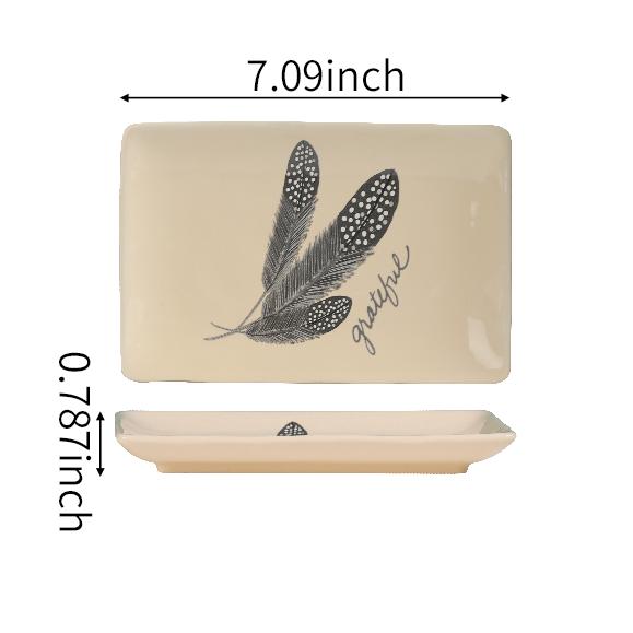 Ceramic Rectangular Trinket Dish