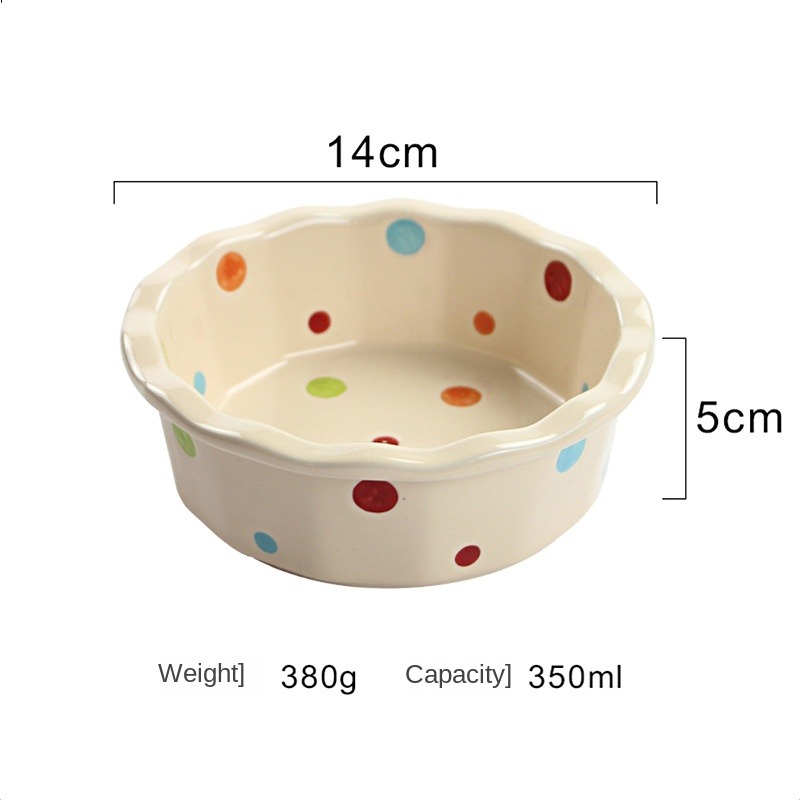  Polka Dot Ceramic Baking Dish