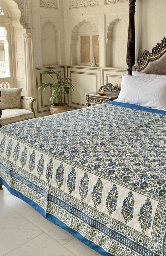 Diwali special Gold print bedsheets in 100% pure cotton