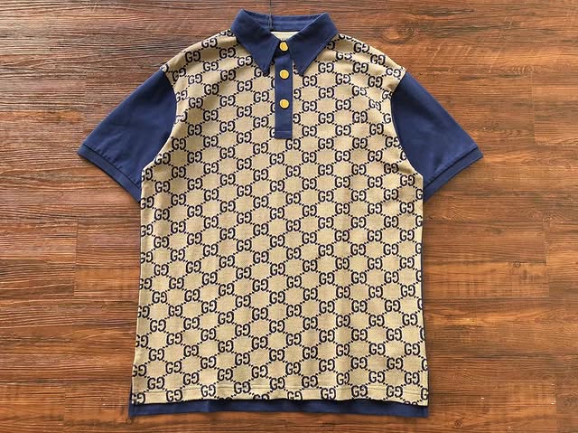 Camisa Polo Gucci Com monograma