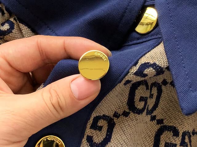 Camisa Polo Gucci Com monograma