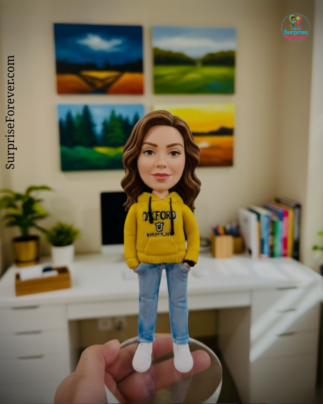 Cartoonish "1" Person Real Face Complete Outfit