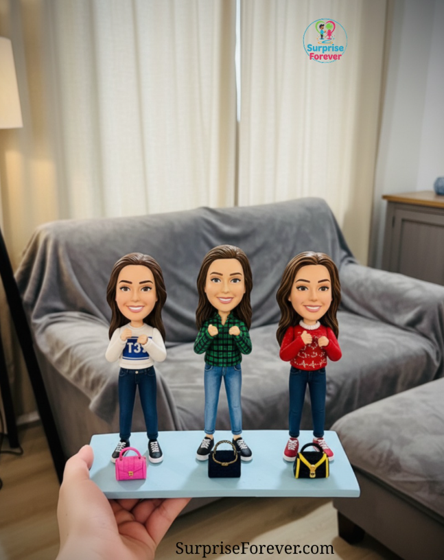 Personalized "Family Pack" Real Face with Complete Outfit (3‑Person)