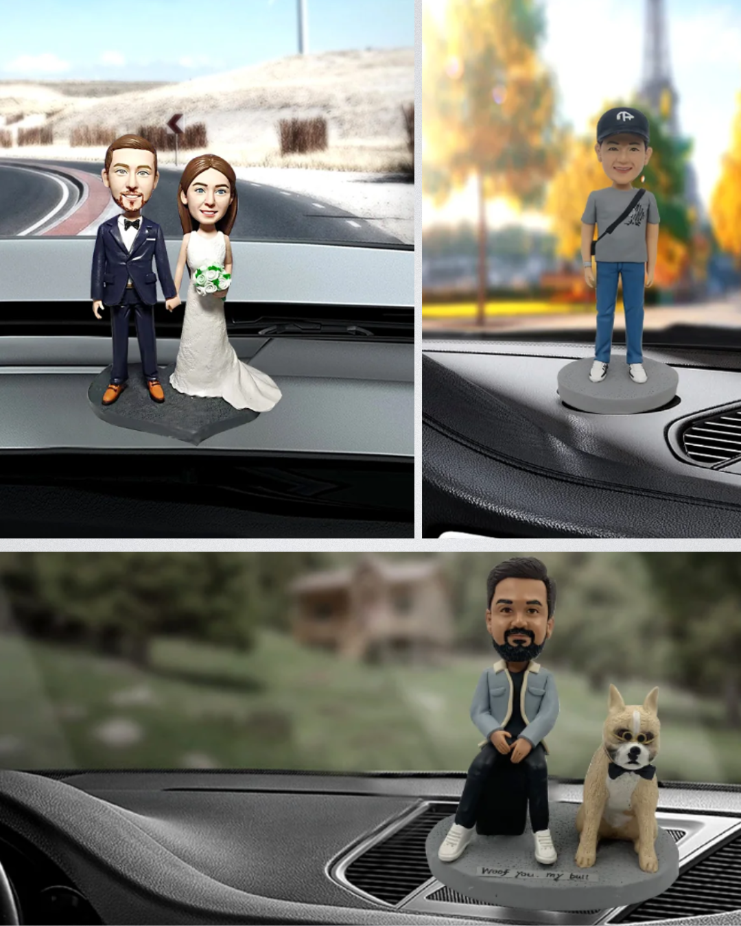Your Car - Custom Dashboard Bobbleheads "1" Person