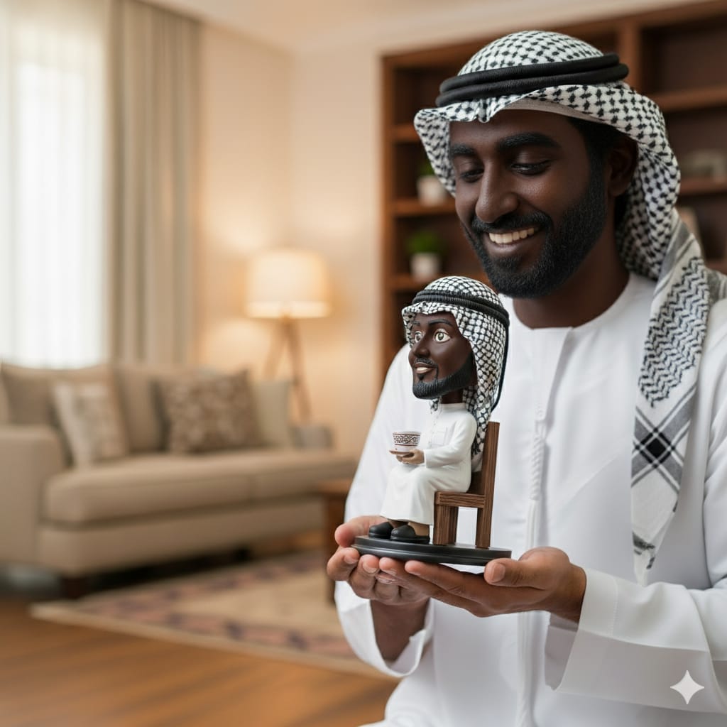 Cartoonish "1" Person Real Face Complete Outfit