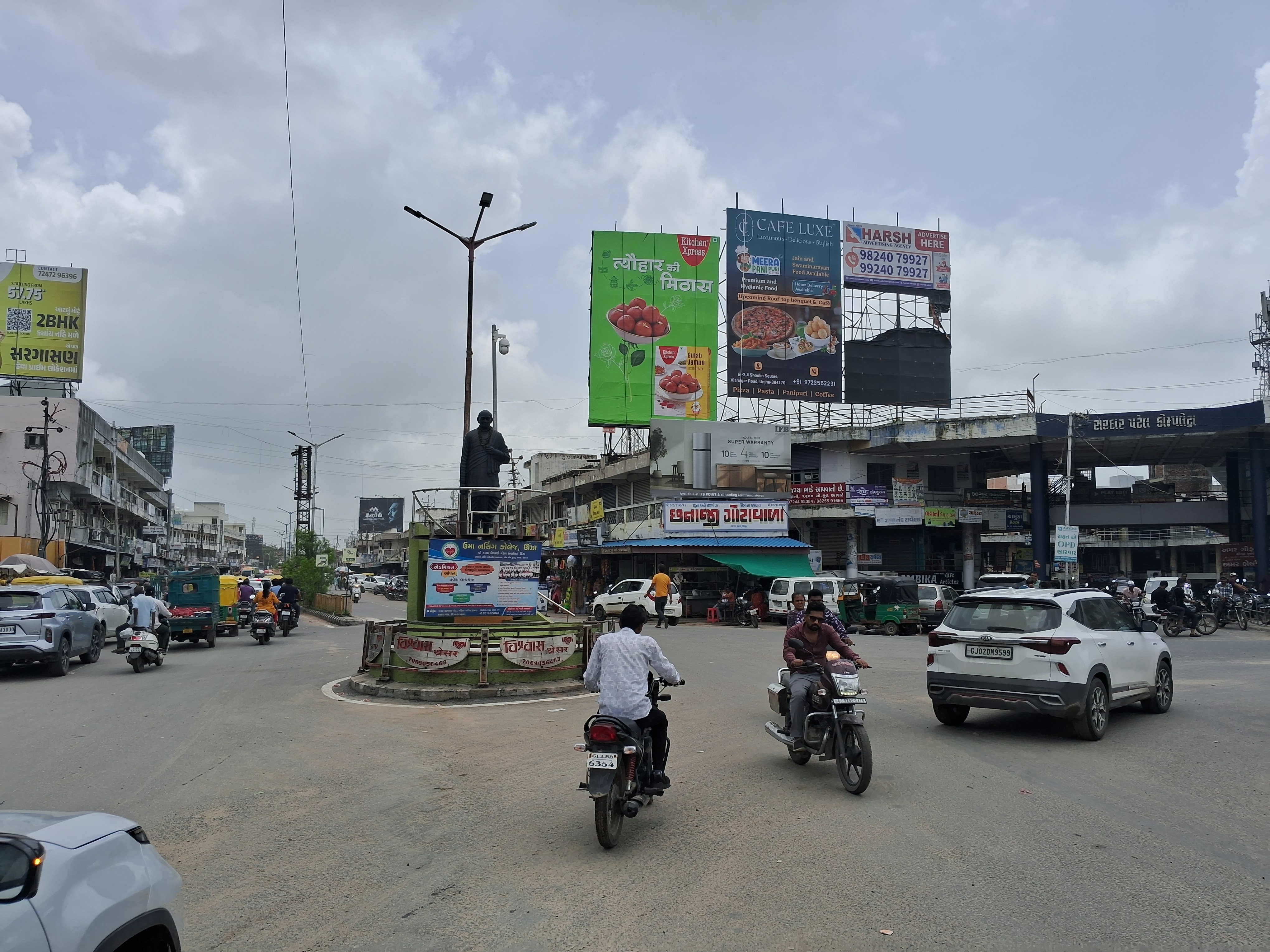 Sardar Chowk — Above Chhanaji Gota — 20×10 ft — Highway → APMC & Umiyamata Temple