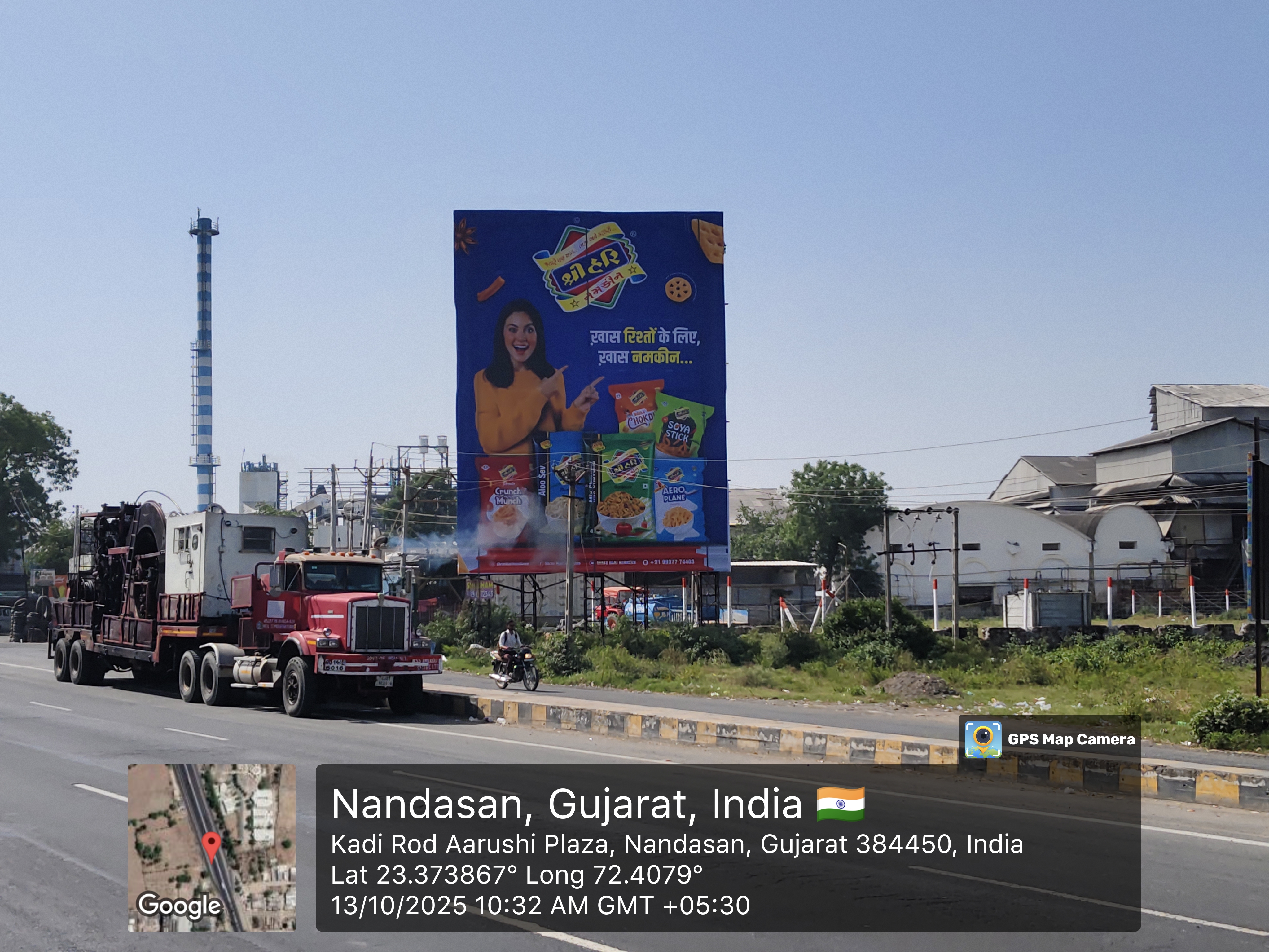 Nandasan Bridge — Opp. Meldi Mata Temple — 30×40 ft — Mehsana → Ahmedabad