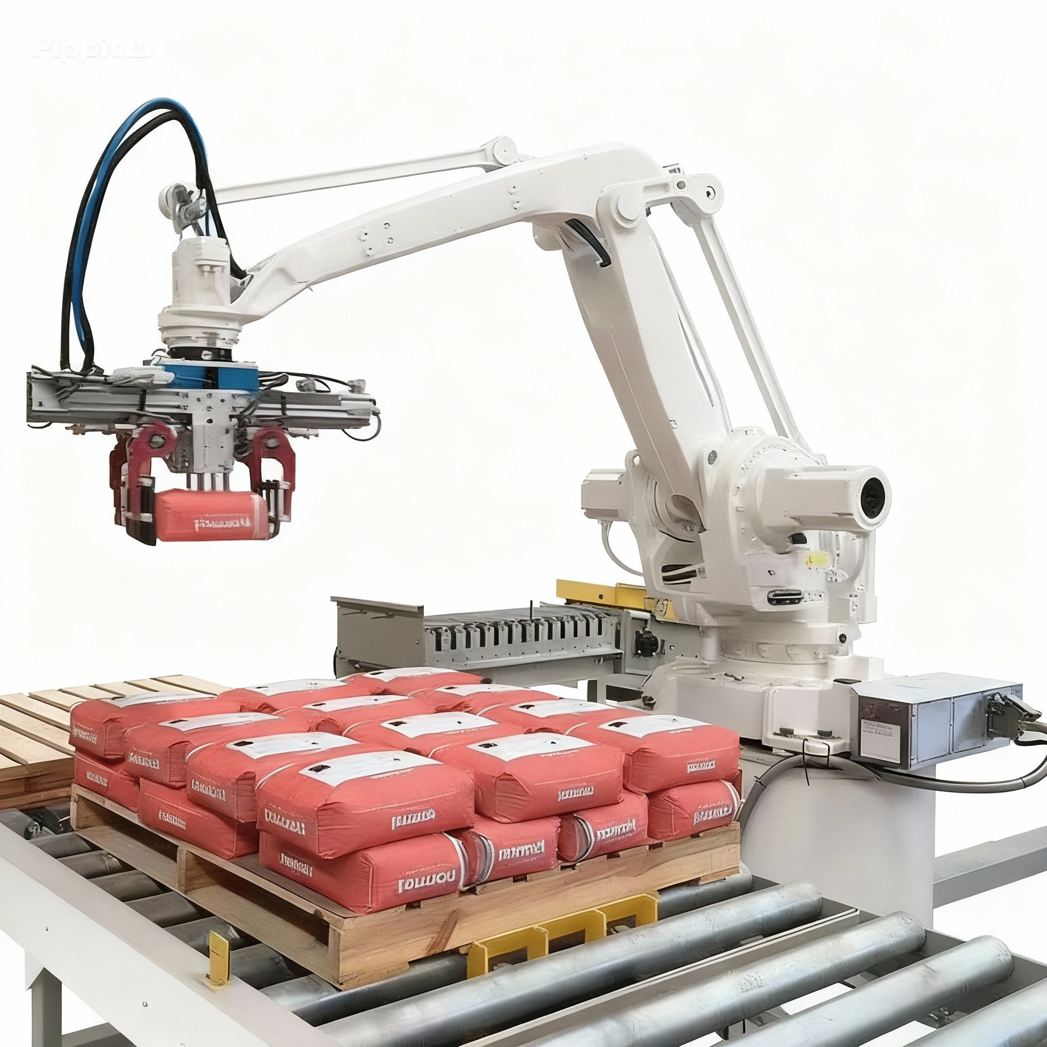 Industrial robotic palletizer