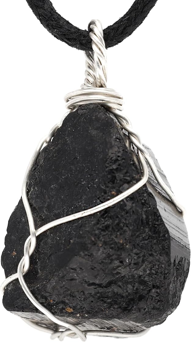 Collar de turmalina negra