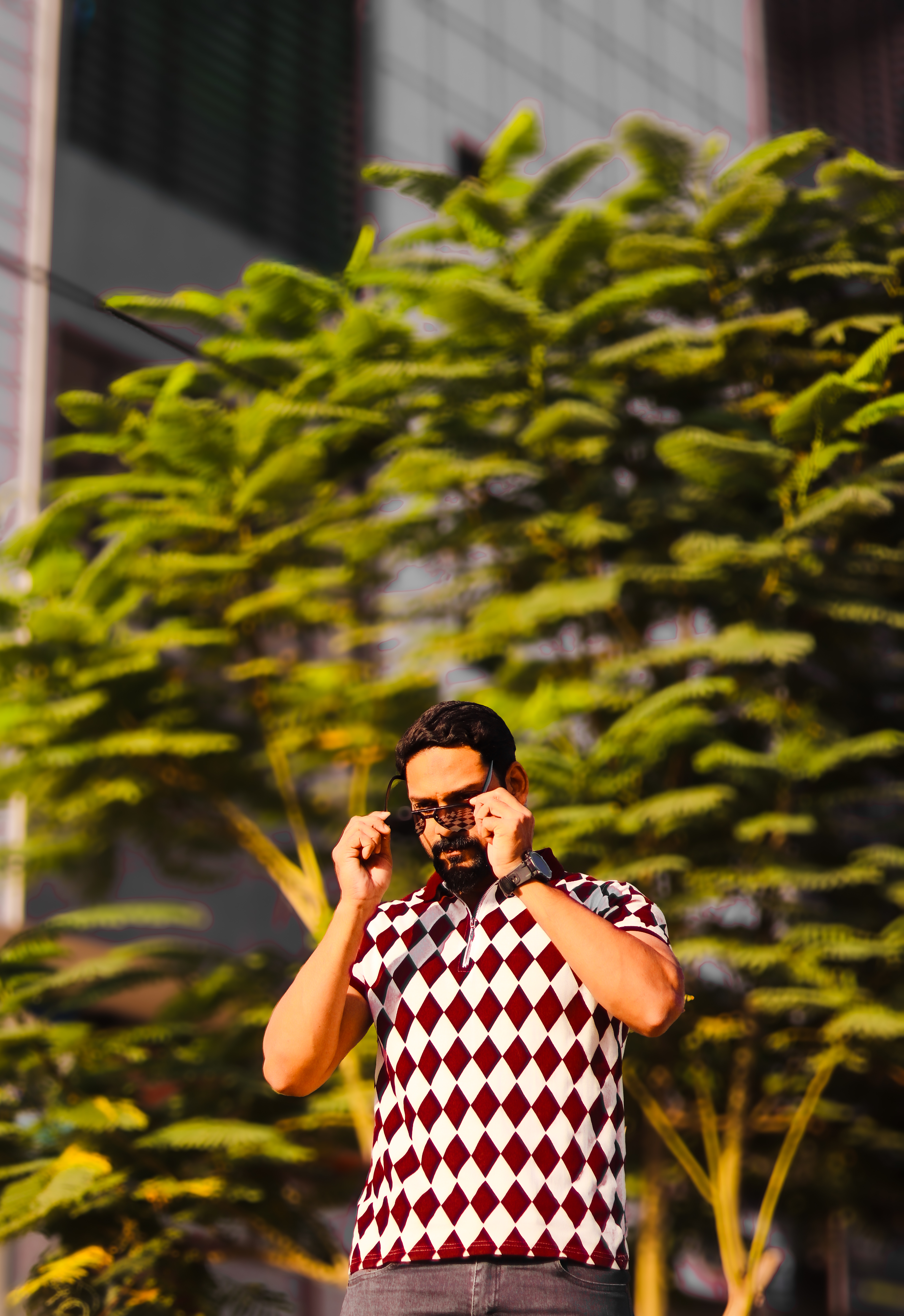 Maroon diamond classic polo 