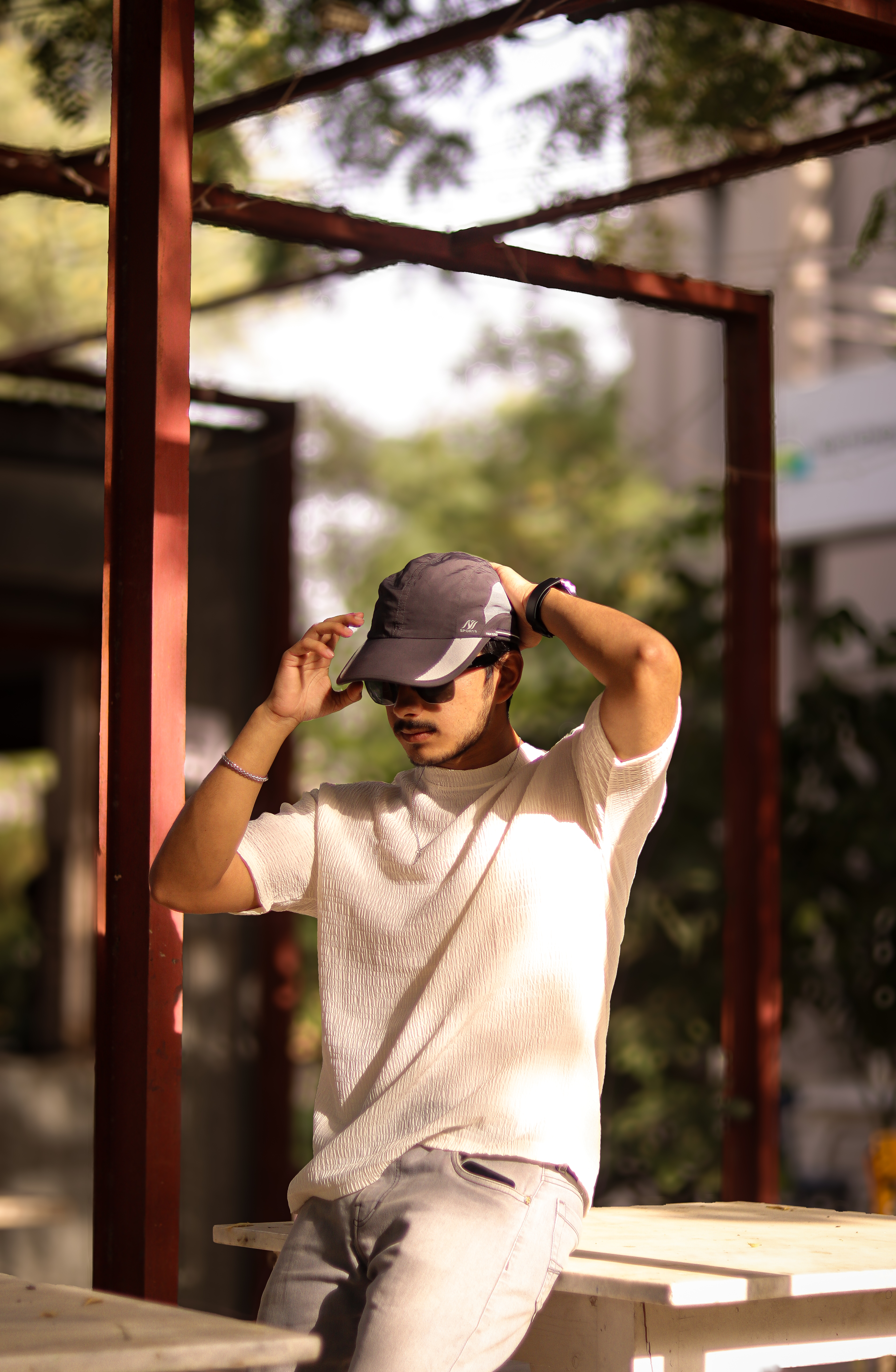 white texture light shirt