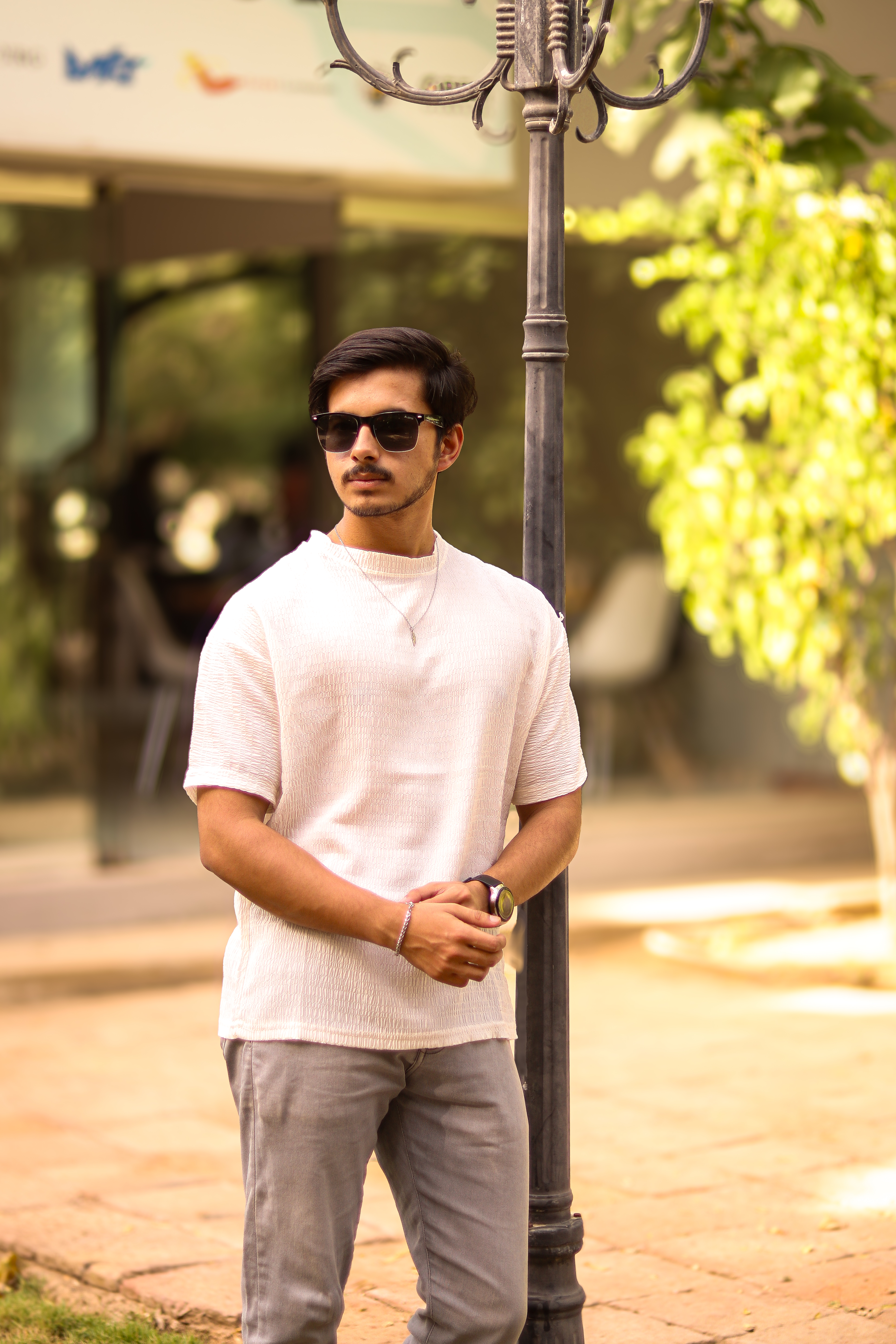 white texture light shirt