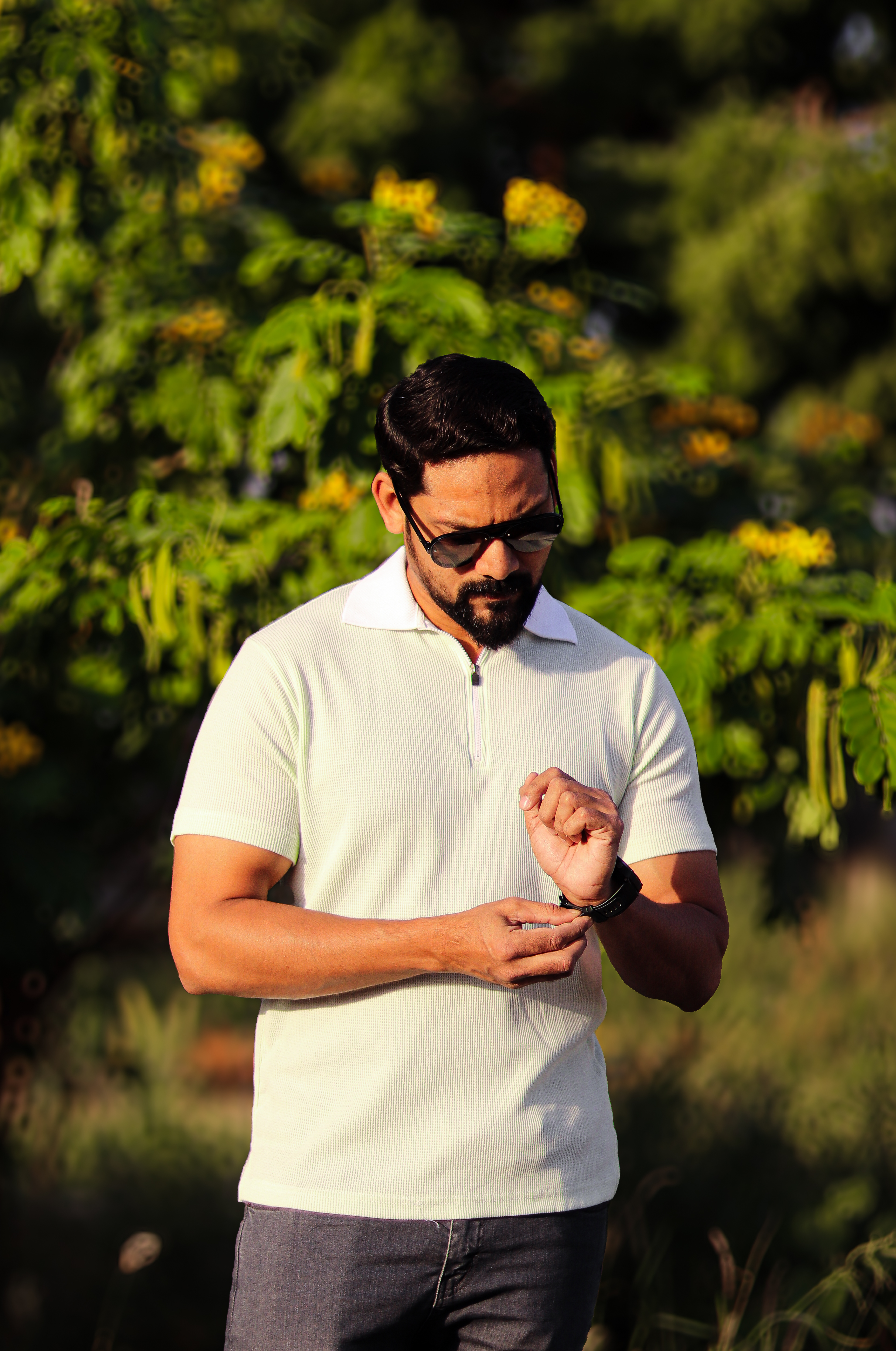 Waffle knit greeen  thermal shirt