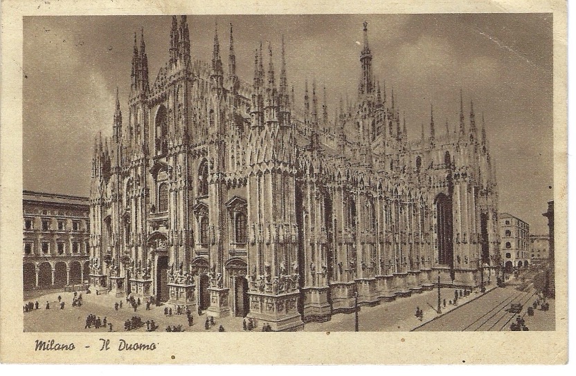 Vintage Postkarte aus dem Jahr 1946