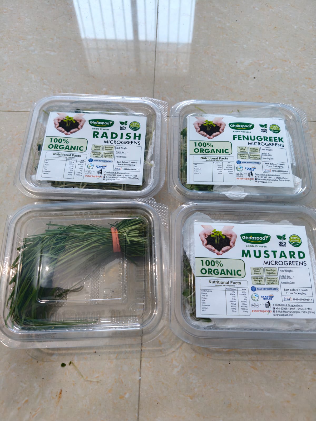 Organic Microgreens 30g* 22 Boxes (Monthly)