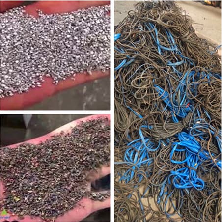 Scrap aluminum wire recycling machine