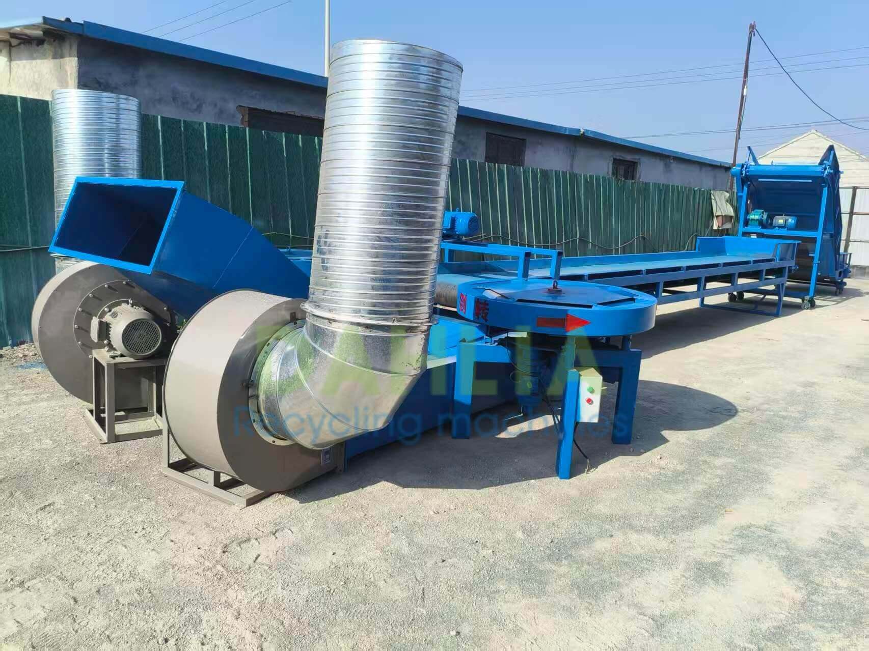 Waste book sorting equipment for paper recycling station