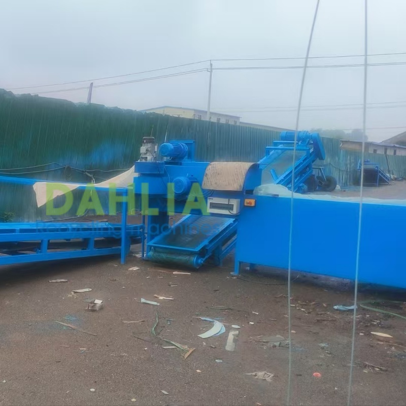 large book edge spine glue cutting recycling line for recycling center
