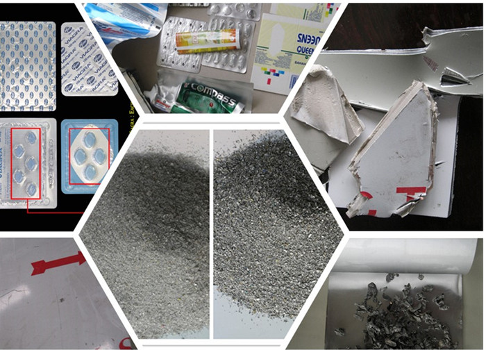 Shredding type waste aluminum plastic recycling machine