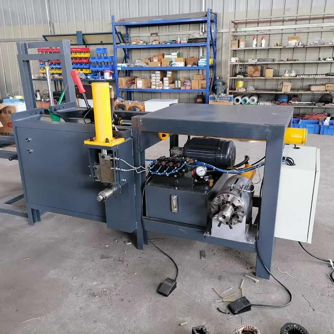 Multi-function waste motor stator Cutting Pulling Machine