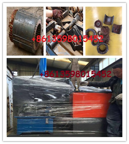 Hydraulic electric motor dismantling equipment