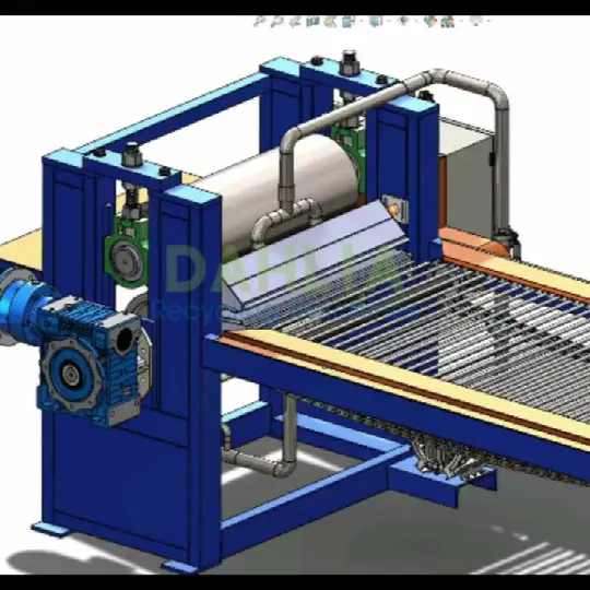 1000mm wide aluminum composite panel recycling machine