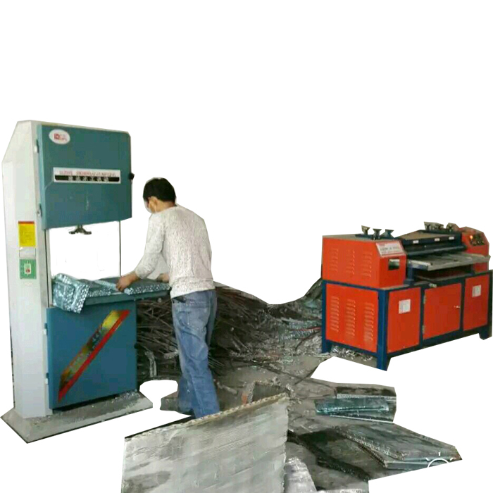 Peeling type air conditioner radiator recycling machie