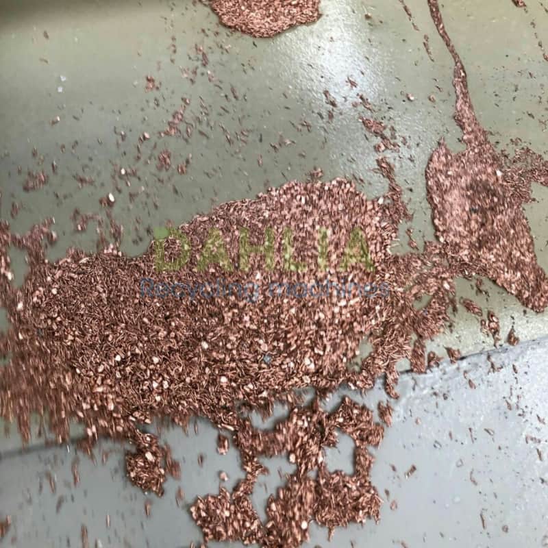 Perfect recovery thin copper wire PE PVC separating machine 