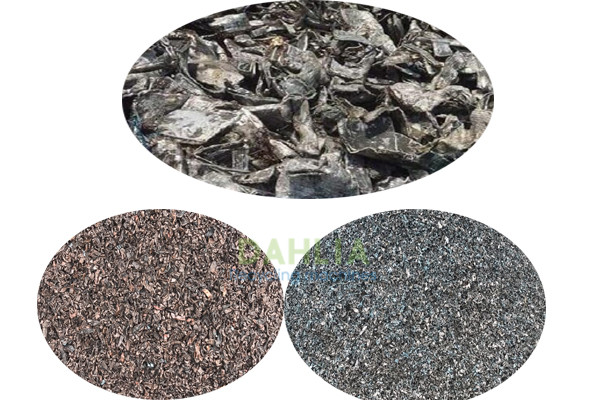Waste water tank radiator shredder recycling equipment