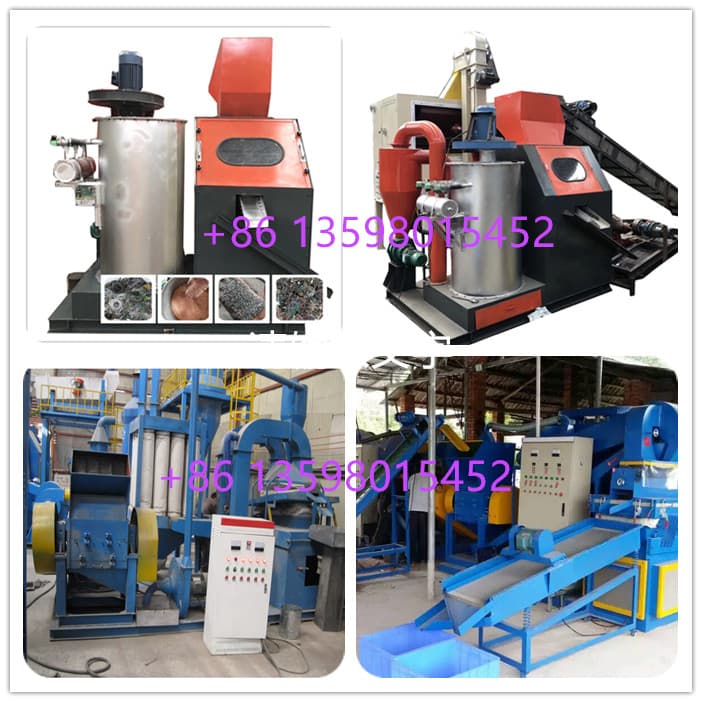Scrap cable crusher separator machine for copper