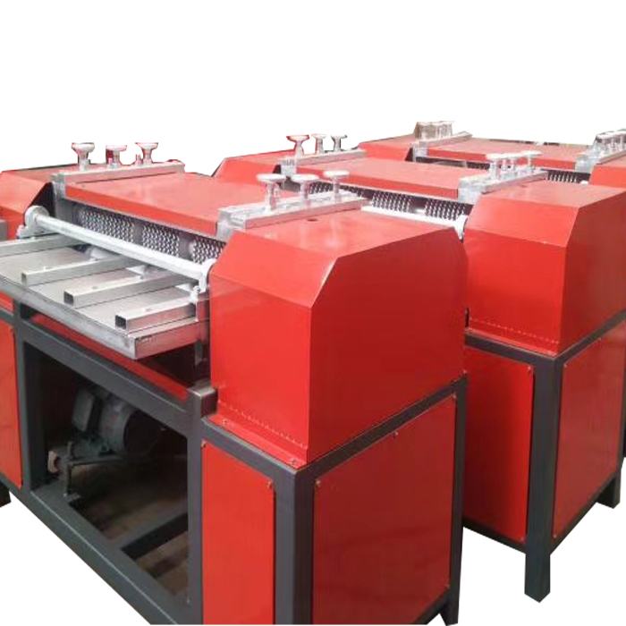 Peeling type air conditioner radiator recycling machie