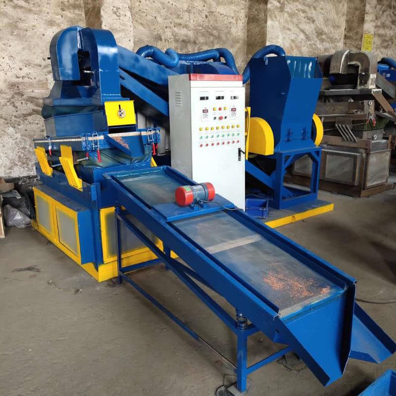 Waste cable recycling plant