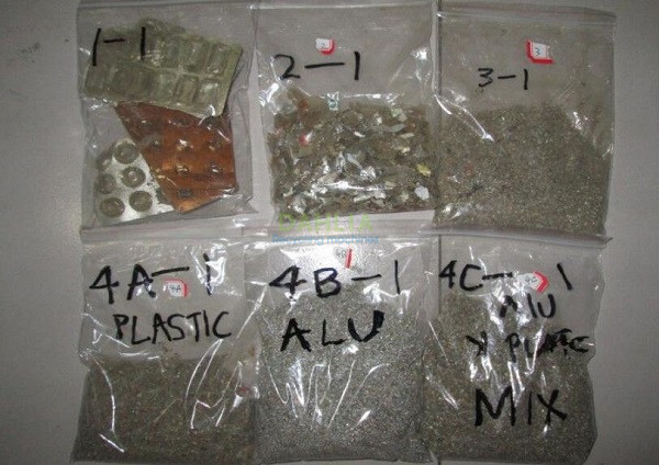 Medical waste blister pack recycling machine