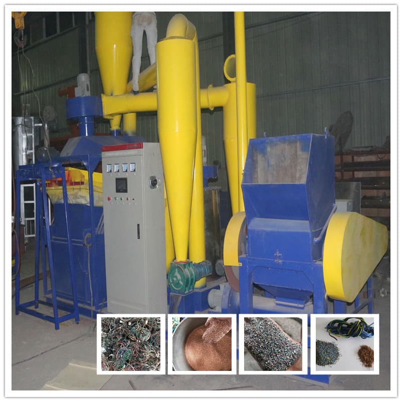 500-800kg/h Waste cable recycling machine