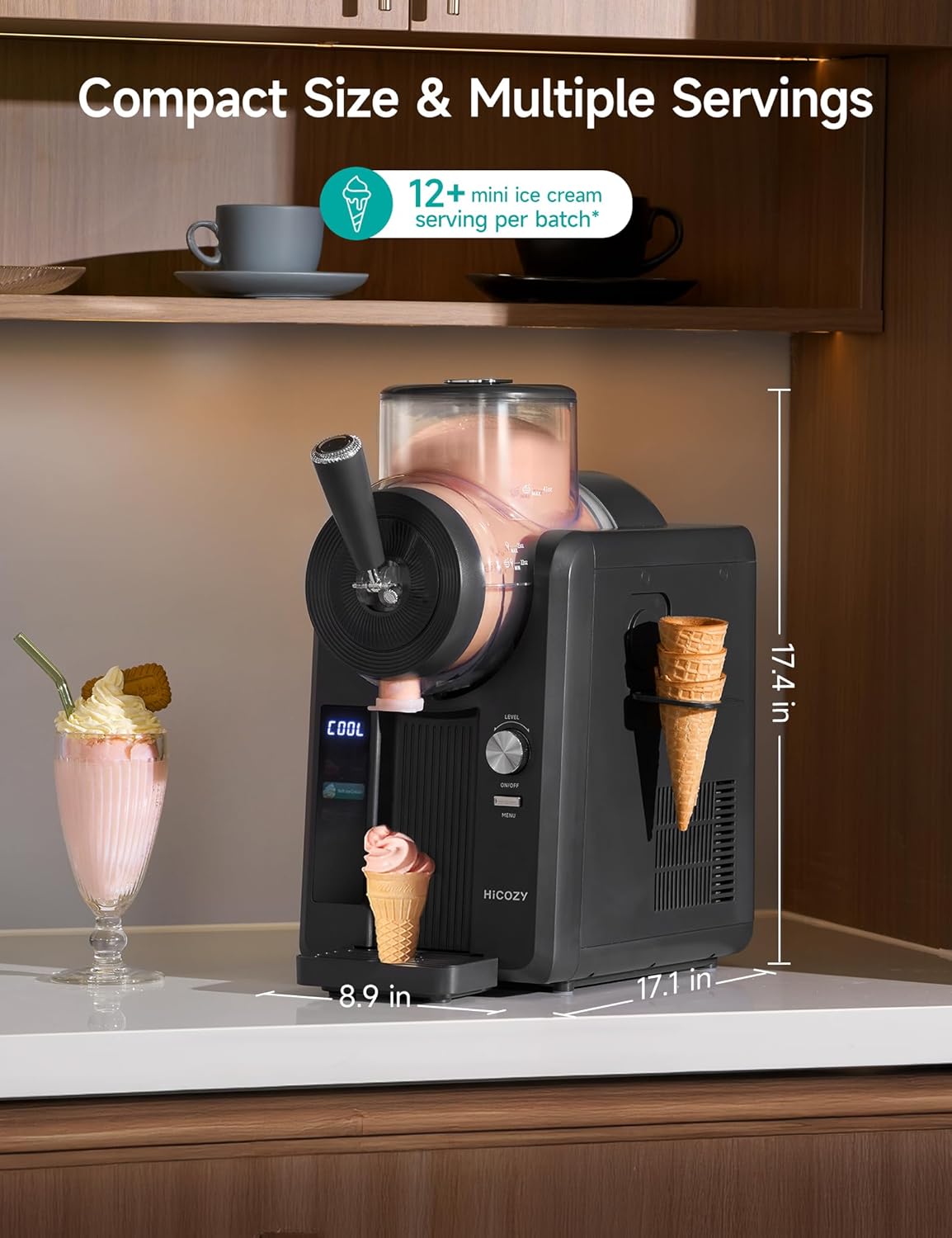 HICOZY Soft Serve Ice Cream Maker