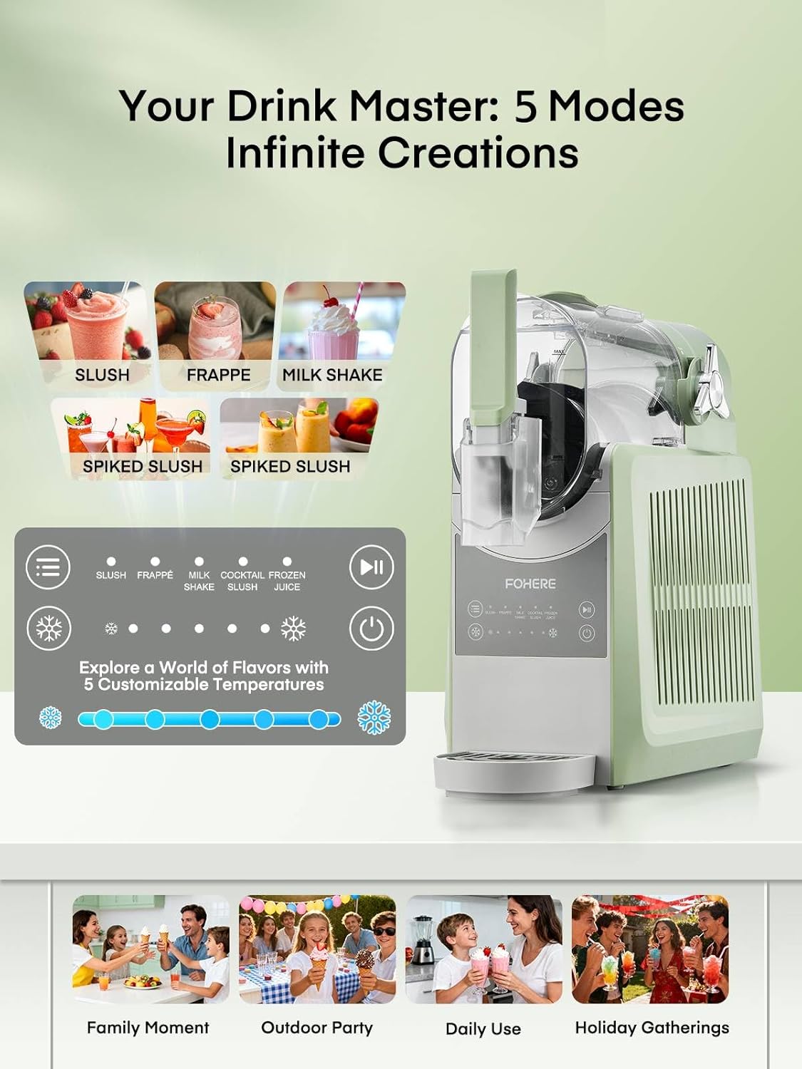 FOHERE Frozen Drink Machine