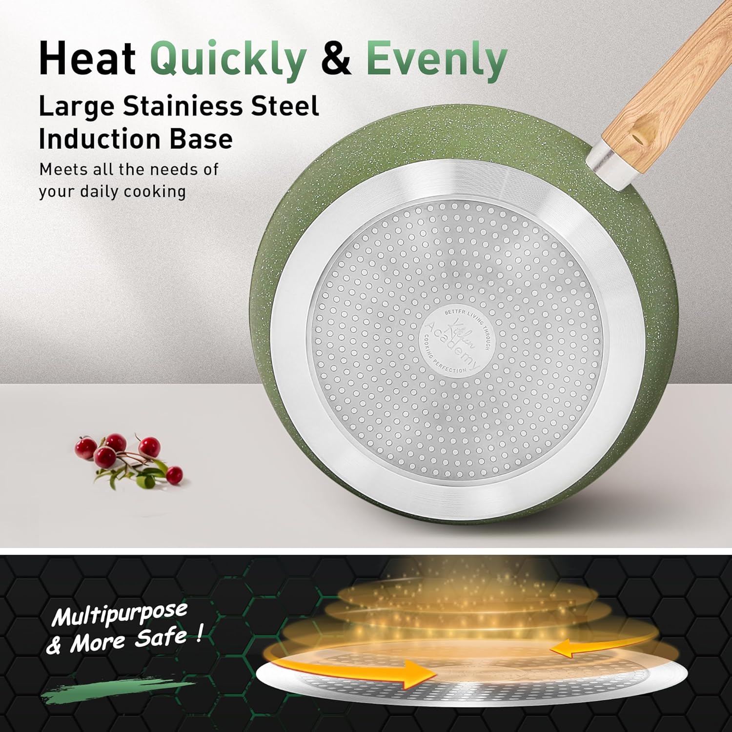 Stainless Steel Induction Frying Pan