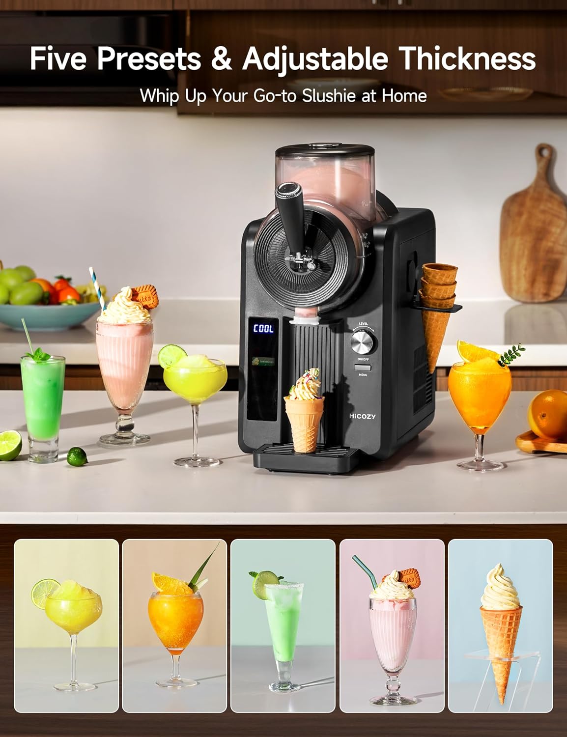 HICOZY Soft Serve Ice Cream Maker