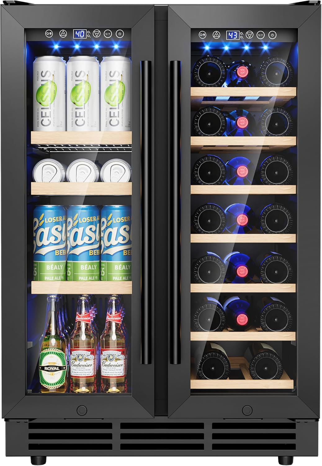 Dual Zone Beverage and Wine Cooler