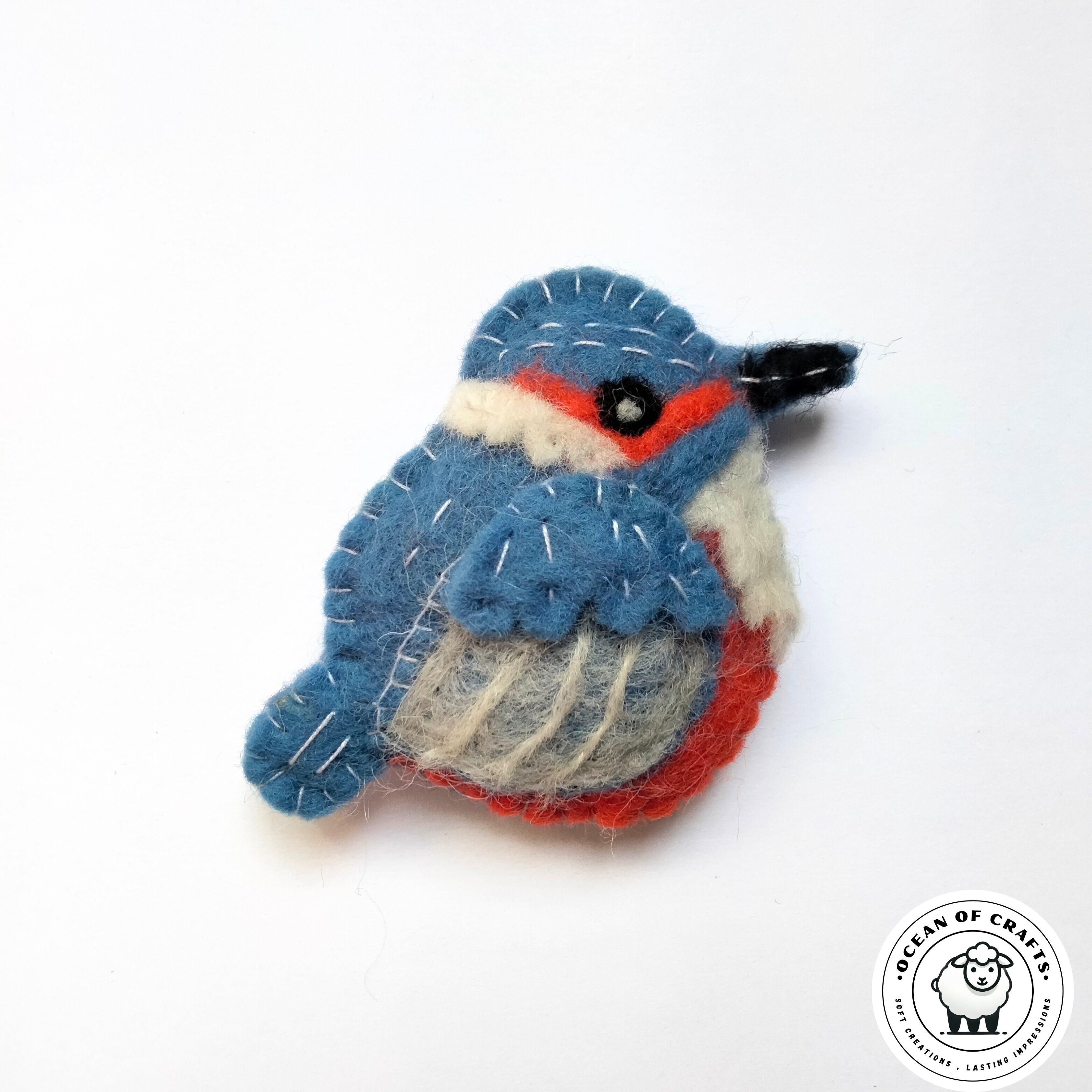 Felt Stitched Kingfisher