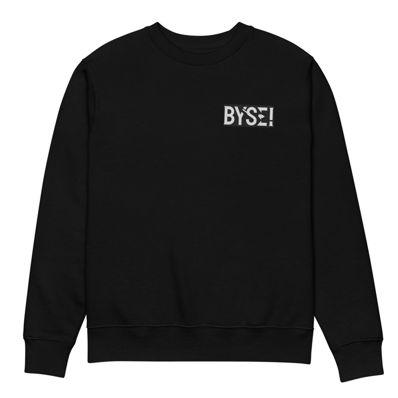 BYSEI Black Crewneck Sweatshirt