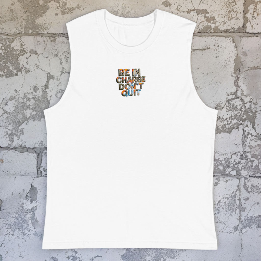 Inspirational Slogan Sleeveless T-shirt