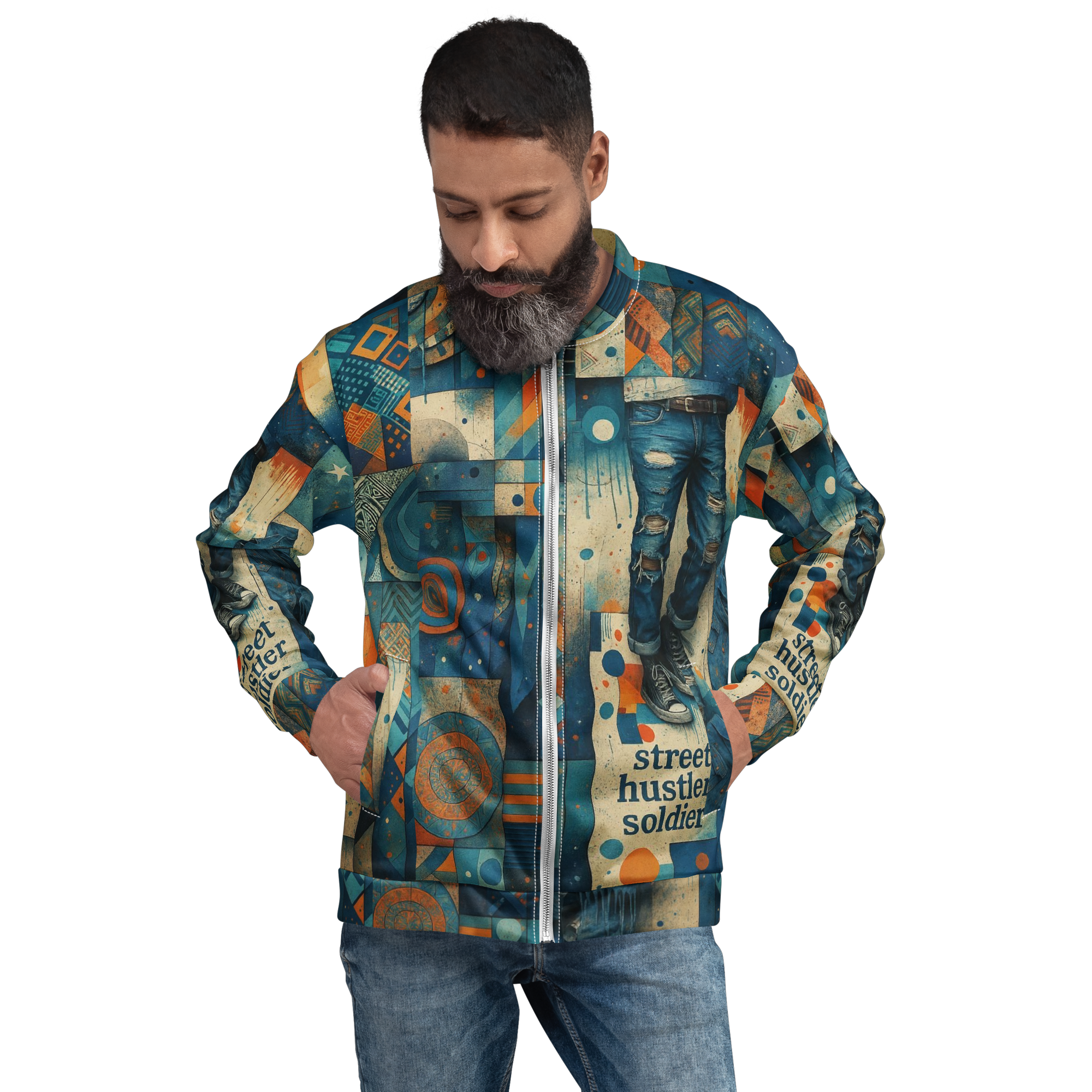 Street Hustler Soldier Bomber Jacket