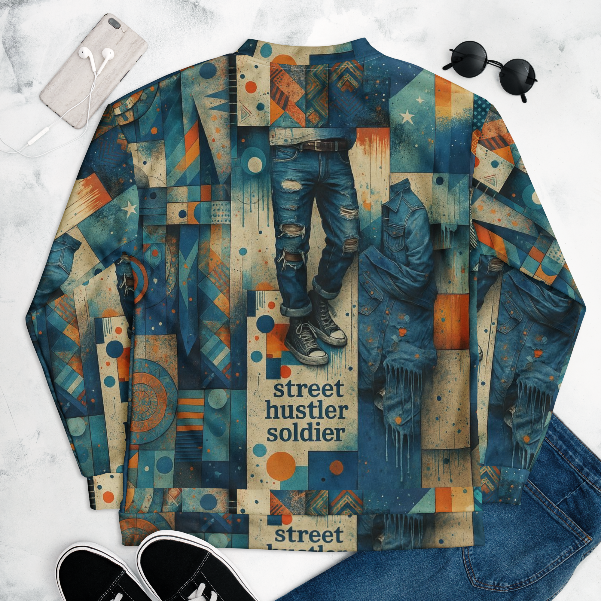 Street Hustler Soldier Bomber Jacket