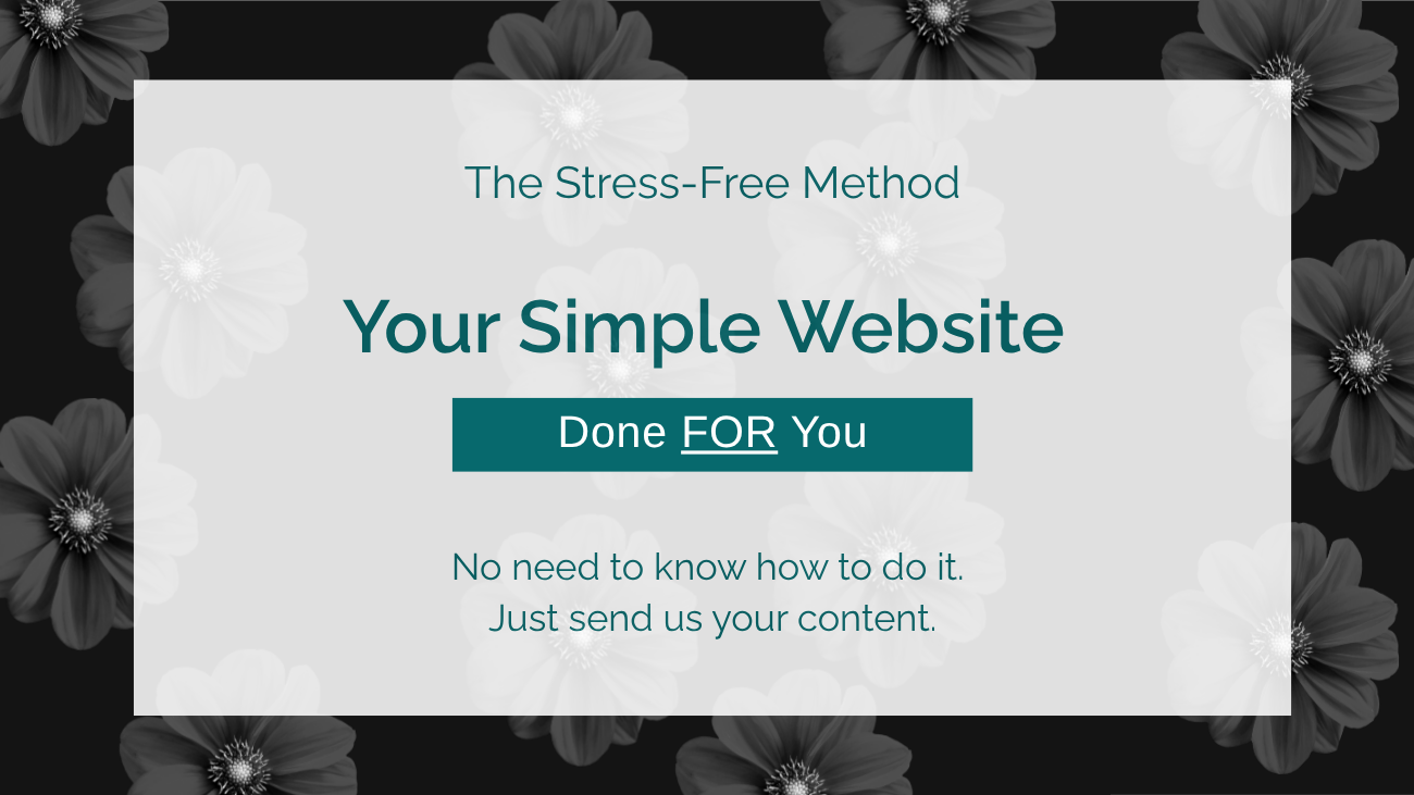 Done FOR You: Your Simple But Effective Website