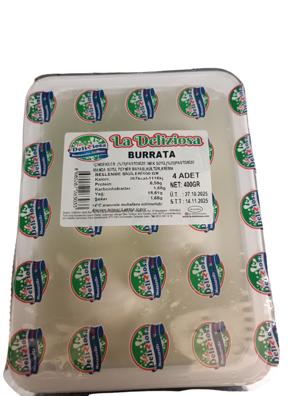 La Deliziosa Burrata Peyniri 400 gr