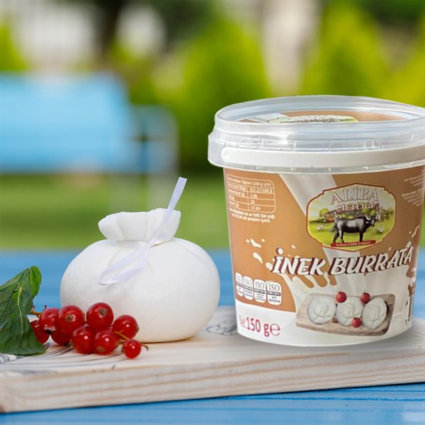Aliba Burrata İnek Peyniri Şırdan Mayalı 150 Gr 