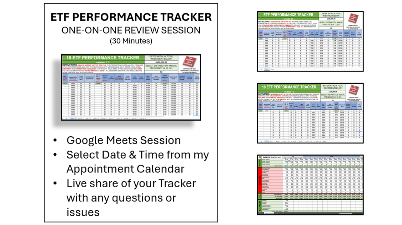 ETF Performance Tracker Review Session (30 Minutes)